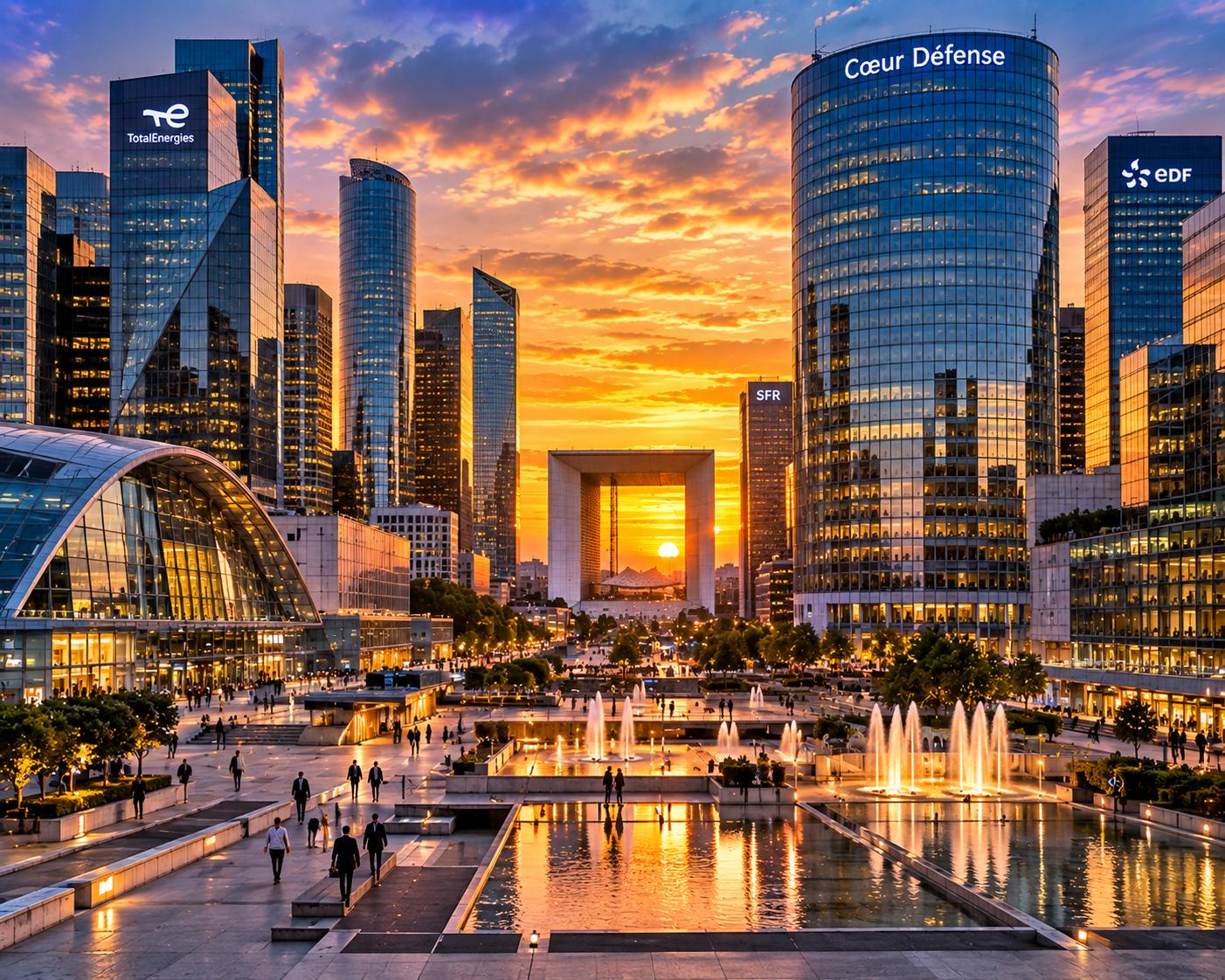 La Défense depuis Gare du Nord